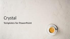  Presentation with pen laptop coffee cup clips - Presentation design featuring one more - cup of coffee with space background and a sky blue colored foreground