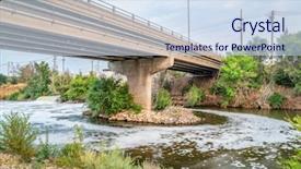  Presentation with foam - Presentation consisting of one of big sewage effluent background and a sky blue colored foreground