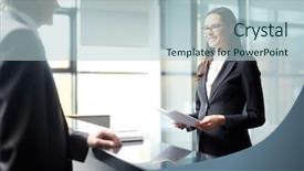  Presentation with registration - Audience pleasing slide deck consisting of one of delegates before registration backdrop and a lemonade colored foreground