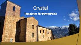  Presentation with gps map to route destination - Audience pleasing presentation theme consisting of one of most beautiful hamlet backdrop and a  colored foreground