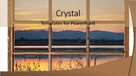  Presentation with vintage lakes - Slide deck enhanced with one of numerous lake background and a coral colored foreground