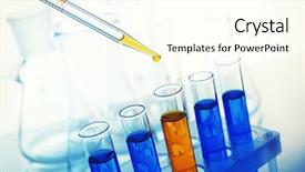  Presentation with drug test - Beautiful presentation design featuring one of several test backdrop and a cream colored foreground