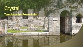  Presentation with ancient ruins - Presentation featuring one of the biggest roman background and a tawny brown colored foreground