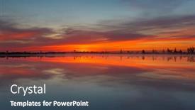  Presentation with sunrise - Slides enhanced with one-of-the-lakes background and a ocean colored foreground