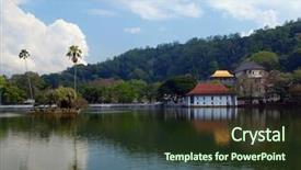  Presentation with buddha - Colorful slides enhanced with one of the most famous landmarks on sri lanka temple of the tooth dalada maligava this buddhist shrine in the city of kandy contains relic of the buddha backdrop and a tawny brown colored foreground