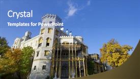  Presentation with castle purple - Amazing slide set having one of the most visit backdrop and a  colored foreground