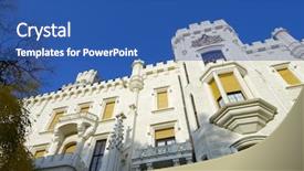  Presentation with castle purple - Cool new PPT theme with one of the most visit backdrop and a  colored foreground