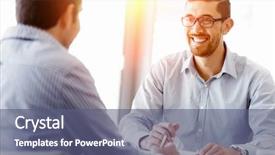  Presentation with office ergonomics man worker exercising - PPT theme consisting of one one - attractive office worker sitting background and a ocean colored foreground