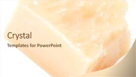  Presentation with white cheese - Slide set featuring one parmesan cheese shred isolated background and a  colored foreground