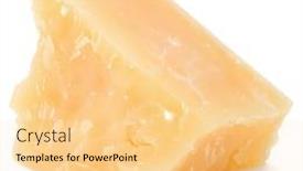  Presentation with white cheese - Presentation theme enhanced with one-parmesan-cheese-shred-isolated background and a lemonade colored foreground