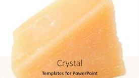  Presentation with white cheese - Presentation theme featuring one-parmesan-cheese-shred-isolated background and a yellow colored foreground