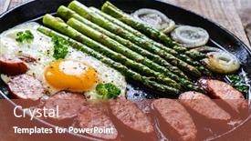  Presentation with narrative pen - Presentation theme enhanced with one-pen-breakfast-sunny-side background and a red colored foreground