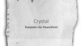  Presentation with paper - PPT theme with one-piece-of-ripped-paper background and a light gray colored foreground
