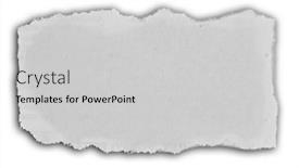  Presentation with paper - Presentation theme consisting of one-piece-of-ripped-paper background and a light gray colored foreground