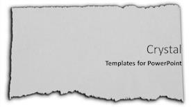  Presentation with paper - Presentation theme consisting of one-piece-of-ripped-paper background and a light gray colored foreground