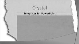  Presentation with torn-paper - Presentation theme with one-piece-of-torn-paper background and a light gray colored foreground