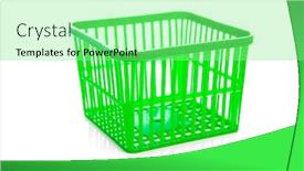  Presentation with white green - Cool new presentation theme with one-pint-green-plastic-berry backdrop and a seafoam green colored foreground