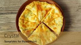  Presentation with flour - Presentation theme consisting of one-placinda-on-a-wooden background and a  colored foreground