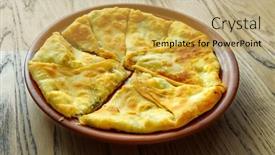  Presentation with flour - PPT layouts consisting of one-placinda-on-a-wooden background and a  colored foreground