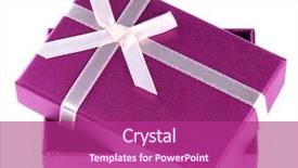  Presentation with purple wedding - Audience pleasing theme consisting of one purple gift box backdrop and a violet colored foreground