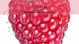  Presentation with fruit - Theme featuring one-raspberry-fruit-isolated background and a  colored foreground