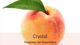  Presentation with leaves - Presentation design enhanced with tea with ginger anise sugar background and a coral colored foreground