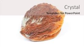  Presentation with apricot - Beautiful PPT theme featuring one-rotten-apricot-isolated backdrop and a soft green colored foreground