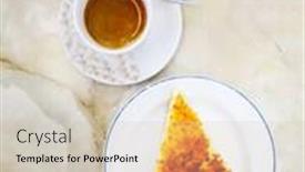  Presentation with eat - Presentation theme enhanced with one-slice-of-pie-dessert background and a lemonade colored foreground