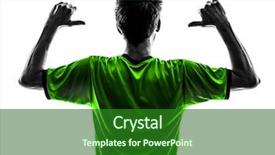  Presentation with multi sports soccer football basketball - Amazing presentation having one soccer football player young backdrop and a  colored foreground