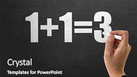  Presentation with vision - Presentation theme enhanced with one team one vision - 1 1 3 background and a dark gray colored foreground