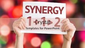  Presentation with synergy - Audience pleasing slide deck consisting of one team one vision - synergy 1 1 2 card backdrop and a coral colored foreground