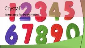  Presentation with foam - Colorful slide deck enhanced with one thing - foam numbers 1 through 10 backdrop and a coral colored foreground