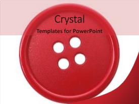 One Thing Single Red Button On White PPT template 72 | CrystalGraphics