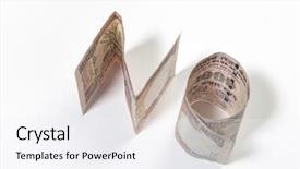  Presentation with indian - Slides with one thousand indian rupee background and a sky blue colored foreground