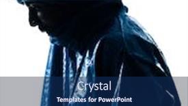  Presentation with studio - Amazing presentation design having one-tuareg-portrait-in-silhouette backdrop and a navy blue colored foreground