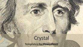  Presentation with percy jackson - Audience pleasing presentation theme consisting of one twenty dollars bill backdrop and a coral colored foreground