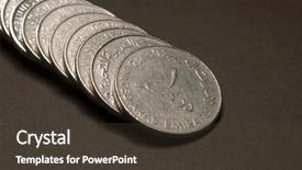  Presentation with uae education - Audience pleasing PPT layouts consisting of one uae dirham with image backdrop and a tawny brown colored foreground