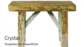  Presentation with dirt dirt texture dirty - Audience pleasing PPT theme consisting of one vintge dirty stool isolated backdrop and a white colored foreground