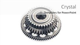  Presentation with bearing - PPT layouts having one-way-starter-clutch-bearing background and a white colored foreground