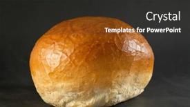  Presentation with wheat - Slides enhanced with one-wheat-loaf-isolated background and a dark gray colored foreground