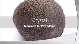  Presentation with avocado - Presentation design consisting of one-whole-avocado-isolated background and a dark gray colored foreground