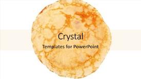  Presentation with grilled - Beautiful PPT theme featuring one-whole-grilled-crepe-isolated backdrop and a yellow colored foreground