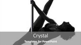  Presentation with pole - Beautiful presentation featuring one woman pole dancer dancing backdrop and a gray colored foreground