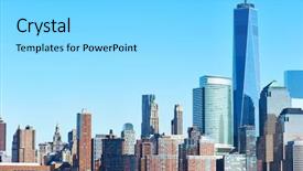  Presentation with new york city - Cool new presentation theme with abstract red and black graffiti fragment over old concrete wall backdrop and a lemonade colored foreground.