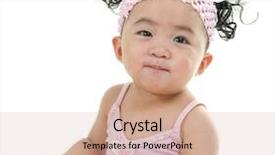  Presentation with cute baby - Slide deck featuring concept of cup coffee drunk and torn paper near the window in the morning note shallow depth of field background and a soft green colored foreground.