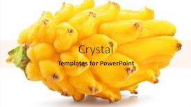  Presentation with dragon fruit - Presentation theme consisting of one-yellow-dragon-fruit-isolated background and a gold colored foreground