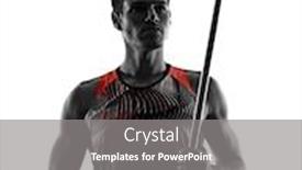  Presentation with athlete - Beautiful PPT layouts featuring one-young-caucasian-athlete-man backdrop and a gray colored foreground