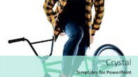  Presentation with bmx - Amazing theme having one-young-caucasian-man-bmx backdrop and a arctic colored foreground