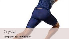  Presentation with athletics - Amazing PPT theme having one-young-caucasian-man-practicing backdrop and a lemonade colored foreground