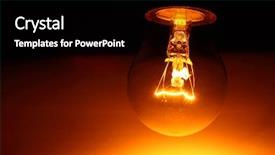  Presentation with bulb - Colorful presentation enhanced with onesource - bulb lamp closeup backdrop and a black colored foreground